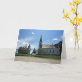 “Valley Grove Churches” condoleancekaart Kaart (Gele Bloem)