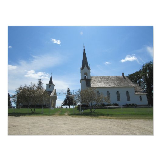 "Valley Grove Churches" Foto Afdruk (Voorkant)