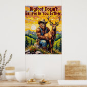 Valley Guardian: Het tedere moment van Bigfoot Poster (Keuken)