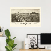 Valley Herfsten, NY Panoramic Map - 1887 Poster (Thuiskantoor)