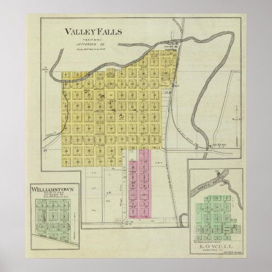 Valley Herfsten, Williamstown en Lowell, Kansas Poster (Voorkant)