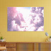 Valley in Clouds Canvas Print (Insitu (Woonkamer))
