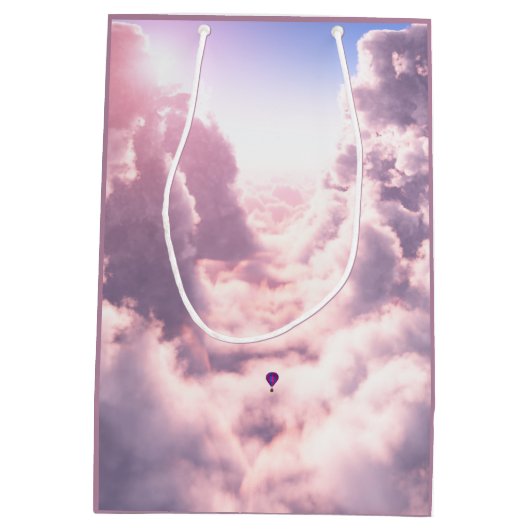 Valley in Clouds Gift Bag Medium Cadeauzakje (Achterkant)