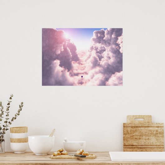 Valley in Clouds Print (Keuken)
