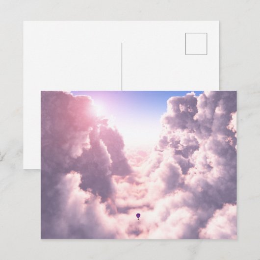 Valley in het Briefkaart Clouds (Voorkant / Achterkant)