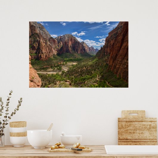 Valley in het Nationaal Park Zion Poster (Keuken)