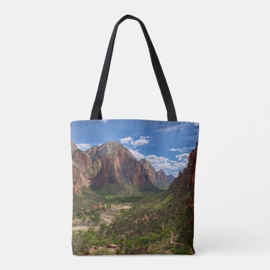 Valley in het Nationaal Park Zion Tote Bag (Achterkant)