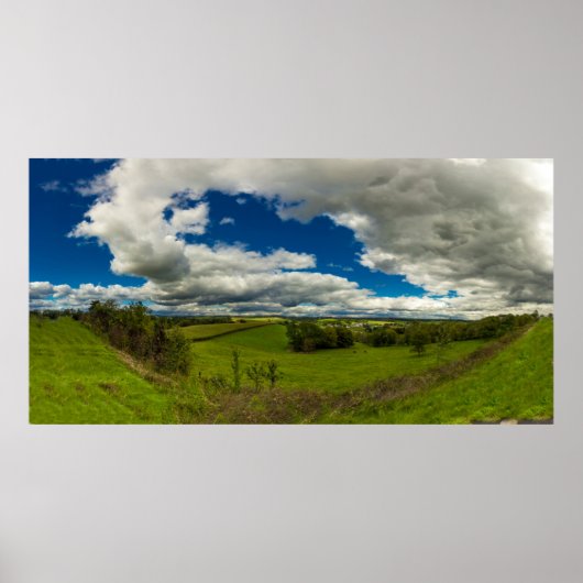 Valley in Walnut Creek, Ohio in Summer Poster (Voorkant)