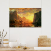 Valley in Yosemite door Bierstadt Poster (Keuken)