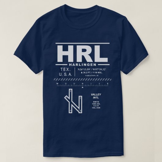 Valley International Airport HRL T-shirt (Design voorkant)