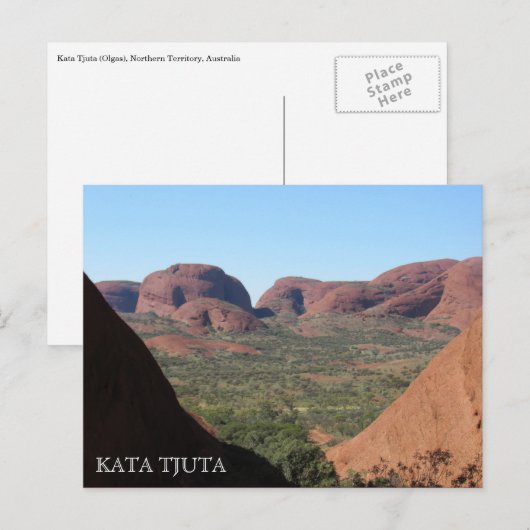 Valley Kata Tjuta Briefkaart (Voorkant / Achterkant)