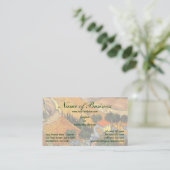 Valley met Plowman van boven; Vincent van Gogh Visitekaartje (Staand voorkant)