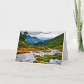 Valley Mountain Peaceful Stream Custom Sympathy Kaart (Voorkant)