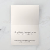 Valley Mountain Peaceful Stream Custom Sympathy Kaart (Binnen)