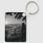 Valley of Dawn Black & White Wanderer Sleutelhange Sleutelhanger (Achterkant)