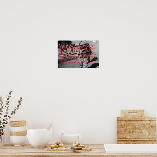 Valley of Death in Irak Poster (Keuken)