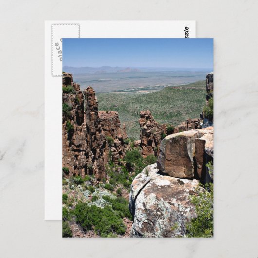 Valley of Desolation, Zuid-Afrika Briefkaart (Voorkant / Achterkant)