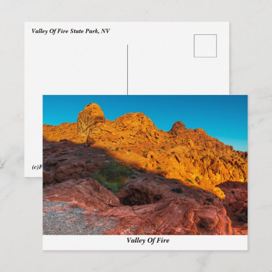 Valley of Fire Briefkaart (Voorkant / Achterkant)