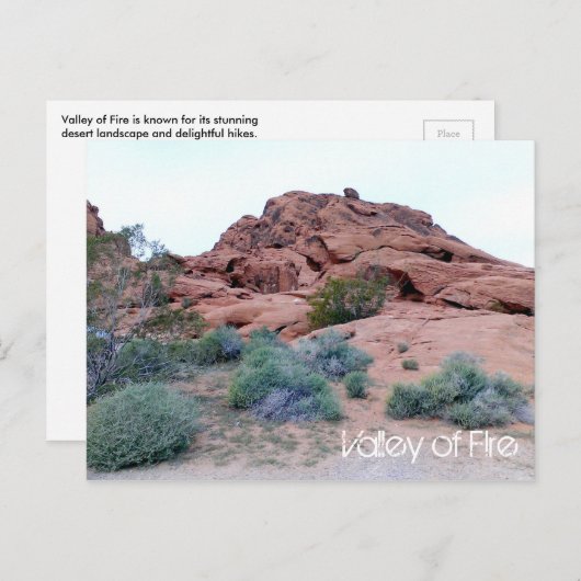 Valley of Fire Briefkaart (Voorkant / Achterkant)