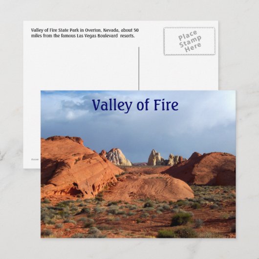 Valley of Fire briefkaarten (Voorkant / Achterkant)