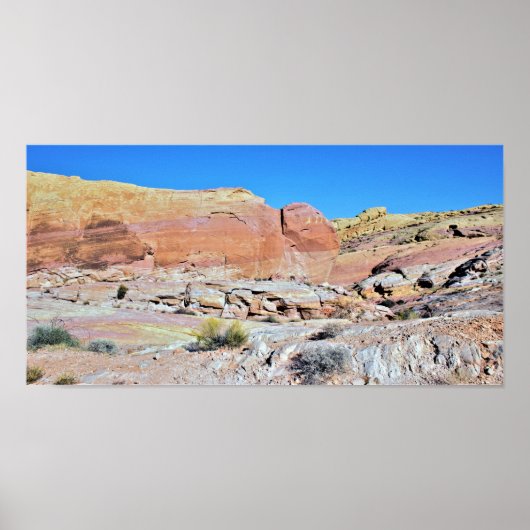 Valley of Fire Desert Landscape Photo Poster (Voorkant)