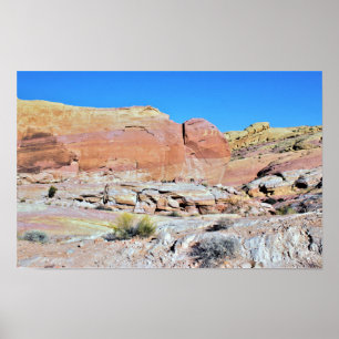 Valley of Fire Desert Landscape Photo Poster