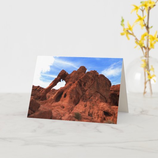 Valley of Fire, elphant Rock, blank binnenin Kaart (Gele Bloem)