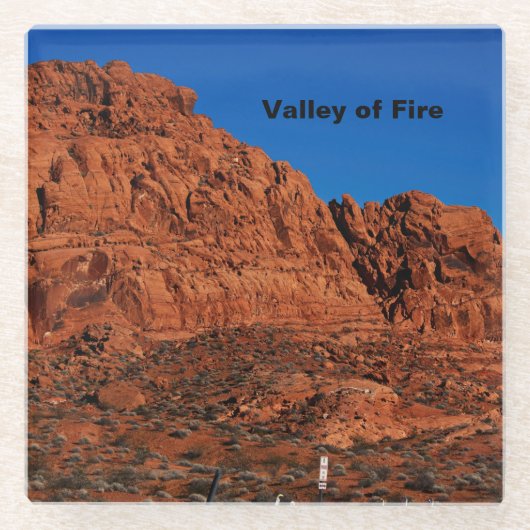 Valley of Fire   Glazen Onderzetter (Voorkant)