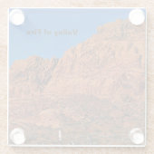 Valley of Fire   Glazen Onderzetter (Achterkant)