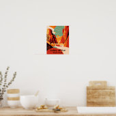 Valley of Fire Hedendaagse reizen Poster (Keuken)