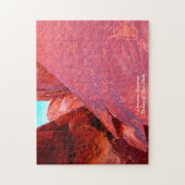 Valley of Fire Idaho Kerstgroetings Legpuzzel (Verticaal)