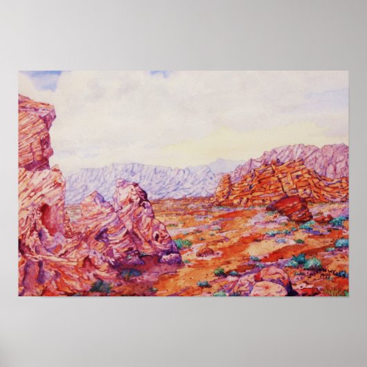 VALLEY OF FIRE, LAS VEGAS POSTER (Voorkant)