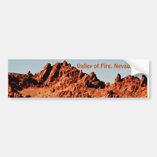 Valley of Fire, Nevada Bumpersticker (Voorkant)