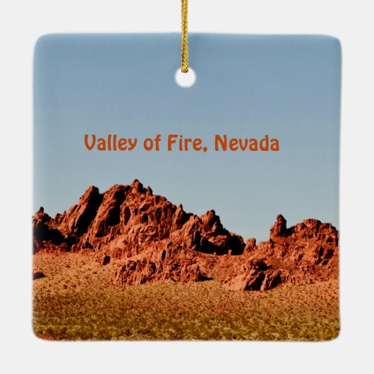 Valley of Fire, Nevada Keramisch Ornament (Achterkant)