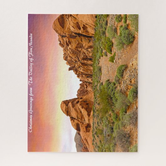 Valley of Fire Nevada. kerstcadeautjes Legpuzzel (Verticaal)