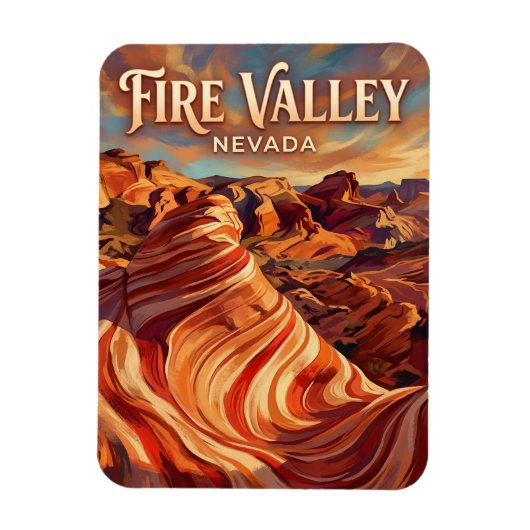 Valley of Fire Nevada Magneet (Verticaal)