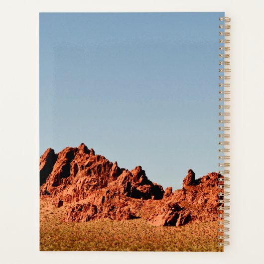 Valley of Fire, Nevada Planner (Achterkant)