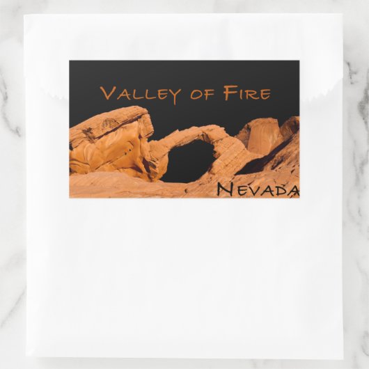 Valley of Fire Nevada Rechthoekige Sticker (Tas)