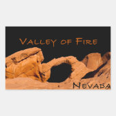 Valley of Fire Nevada Rechthoekige Sticker (Voorkant)