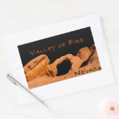 Valley of Fire Nevada Rechthoekige Sticker (Envelop)