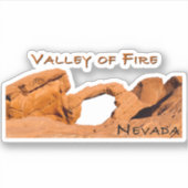 Valley of Fire Nevada Sticker (Voorkant)