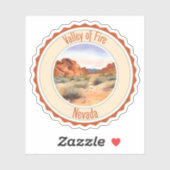 Valley of Fire, Nevada Sticker (Vel)