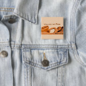 Valley of Fire Nevada USA Vierkante Button 5,1 Cm (In situ)