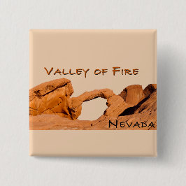 Valley of Fire Nevada USA Vierkante Button 5,1 Cm