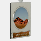Valley of Fire, Nevada Verzilverd Banner Ornament (Rechts)