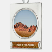 Valley of Fire, Nevada Verzilverd Banner Ornament (Links)