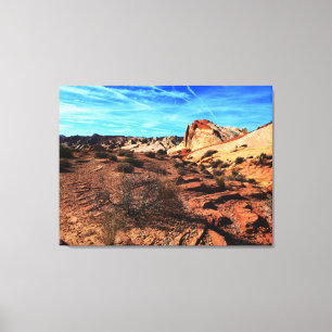 Valley of Fire Overton Nevada Landscape Canvas Afdruk