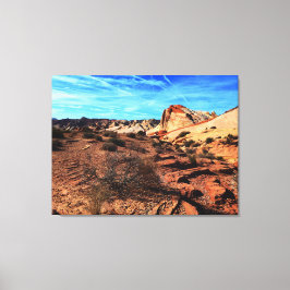 Valley of Fire Overton Nevada Landschap Canvas Afdruk