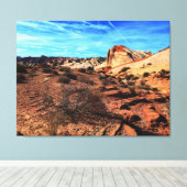 Valley of Fire Overton Nevada Landschap Canvas Afdruk (Insitu (Houten vloer))
