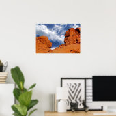 Valley of Fire Poster Print, "Hij zei, ze zei" (Thuiskantoor)